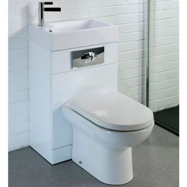 Futura Combined Vanity Basin and WC Unit White 1 Futura Combined Vanity Basin and WC Unit White