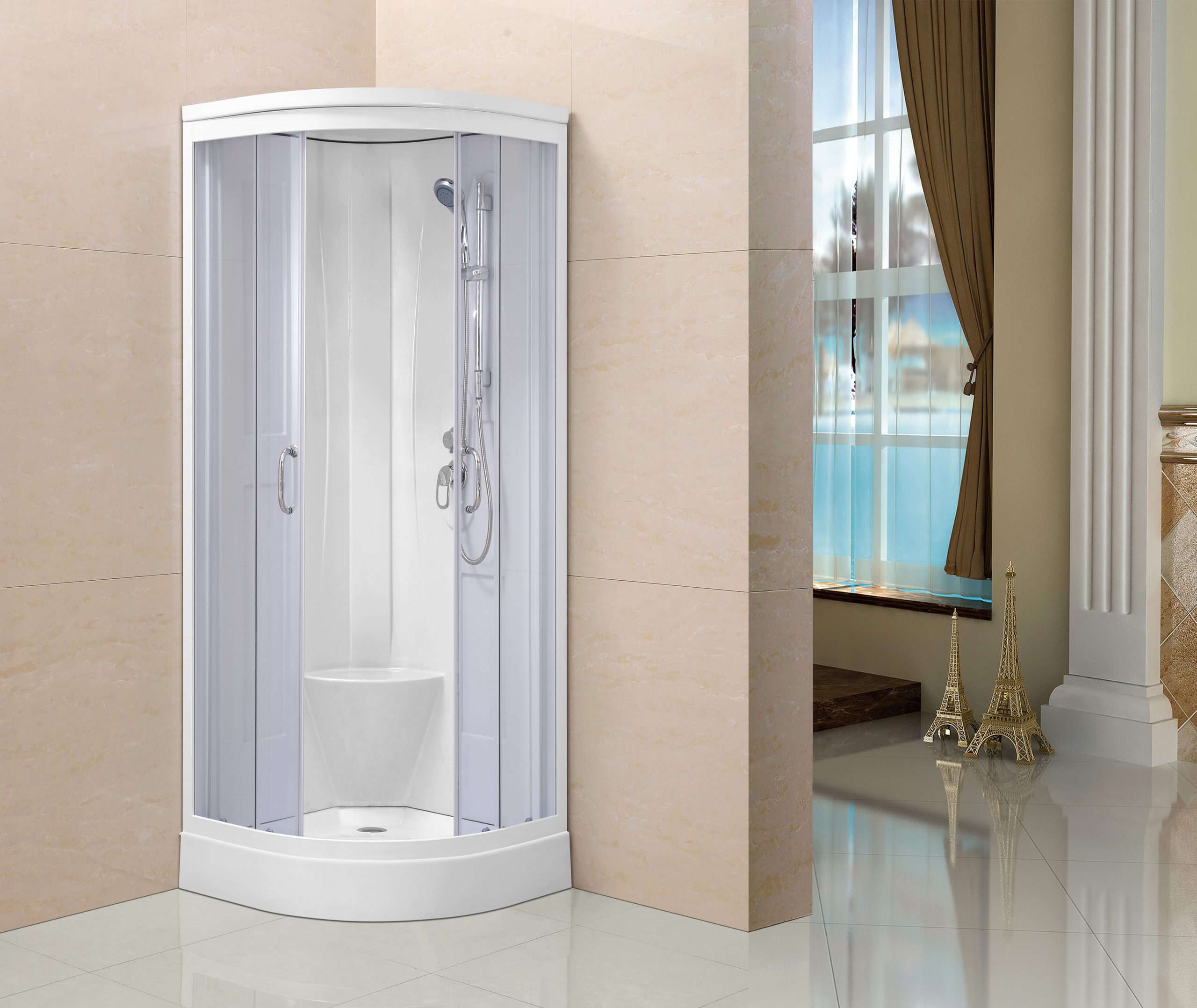 All in One Hydra Shower Cabin 800x800mm HYD8 1 All in One Hydra Shower Cabin 800x800mm HYD8